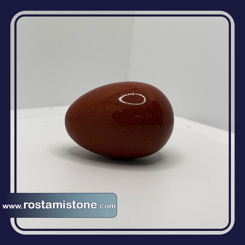 سنگ تخم مرغی جاسپر قرمز
